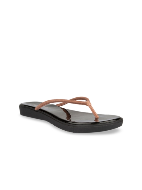 

SOLES Women Pink Solid Open Toe Flats