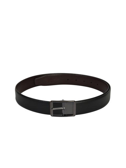 

Second SKIN Men Black & Coffee Brown Solid Reversible Leather Belt