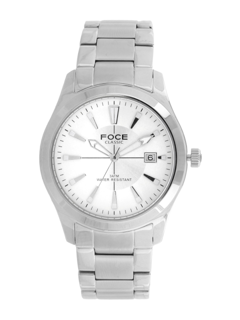 

FOCE Men White & Silver-Toned Analogue Watch FMW724STN
