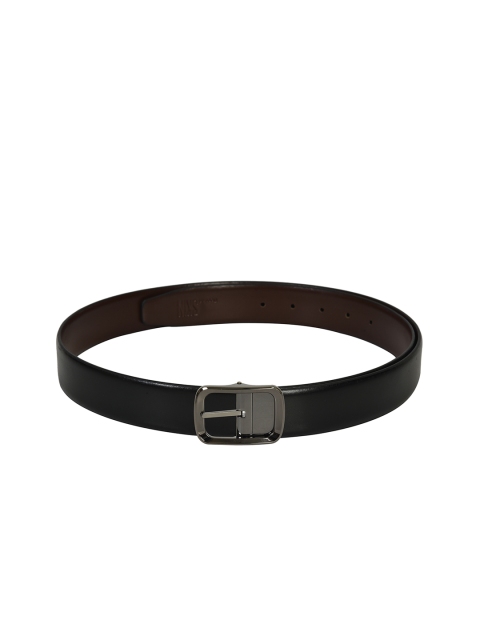 

Second SKIN Men Black & Coffee Brown Solid Reversible Leather Belt