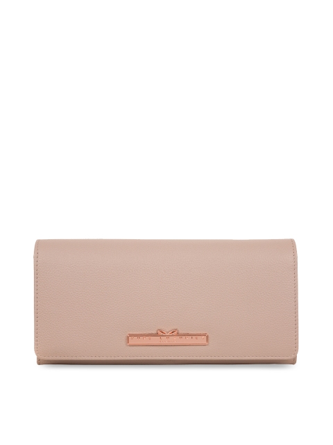

PURE LUXURIES LONDON Women Pink Solid Leather Two Fold Wallet