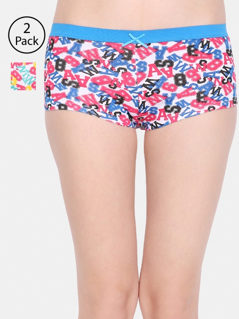 

Ms.Lingies Women Pack of 2 Assorted Boy Shorts MSP002