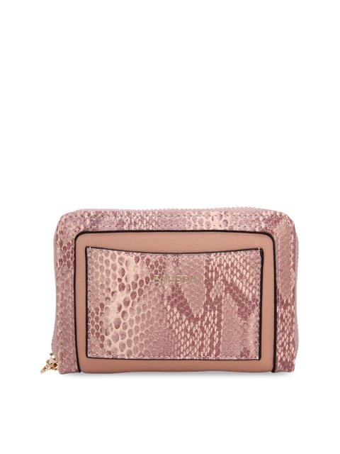 

ESBEDA Women Pink Printed Zip Around Wallet