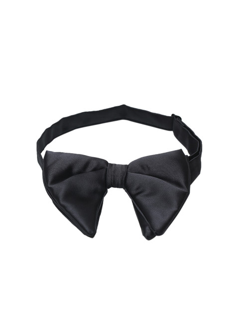 

Alvaro Castagnino Black Solid Bow Tie