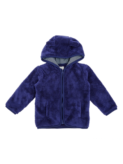 

Pantaloons Baby Boys Navy Blue Solid Hooded Sweatshirt