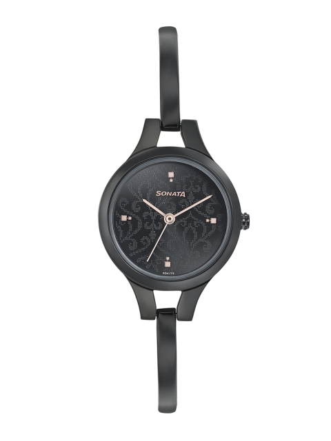 

Sonata Onyx Women Black Analogue watch 8151NM05
