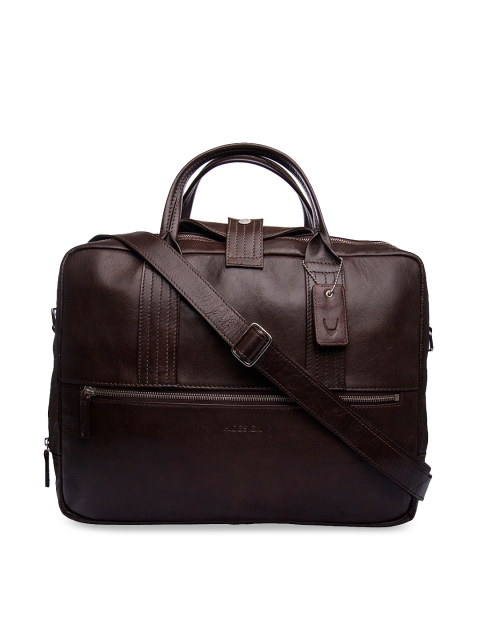 

Hidesign Men Coffee Brown Solid Laptop Bag