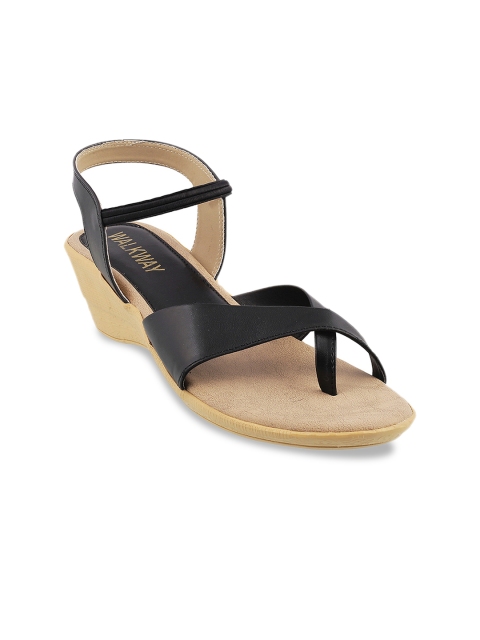 

WALKWAY Women Black Solid Heels