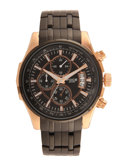 

FOCE Men Black Analogue Watch FSMW07TRM