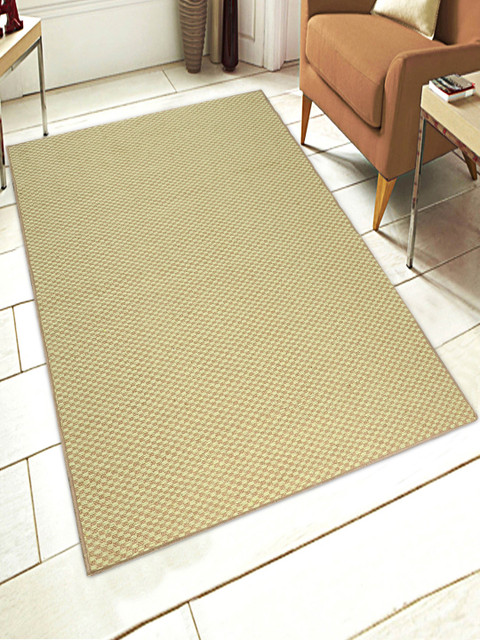 

Saral Home Green & Brown Checked Anti-Skid Carpet