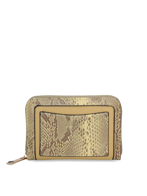 

ESBEDA Women Yellow Printed Zip Around Wallet
