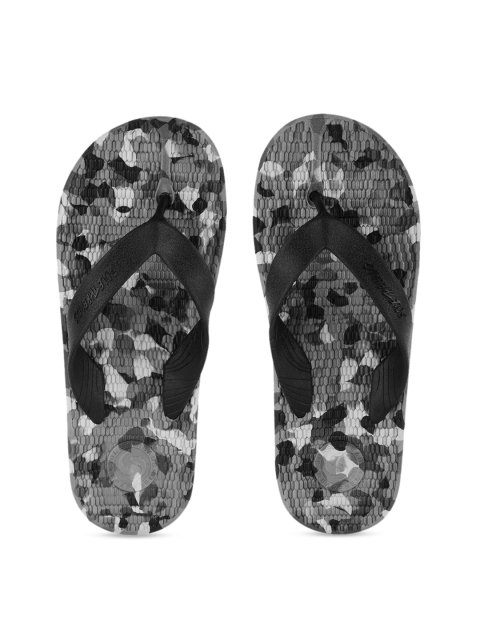 

Solethreads Men Black Printed Thong Flip-Flops