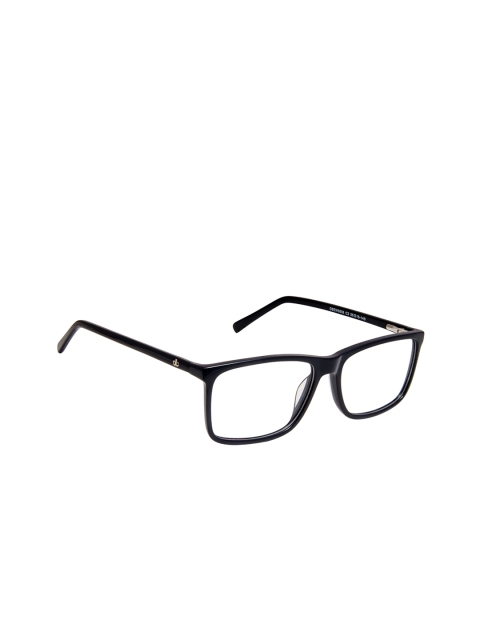 

David Blake Unisex Black Solid Full Rim Rectangle Frames