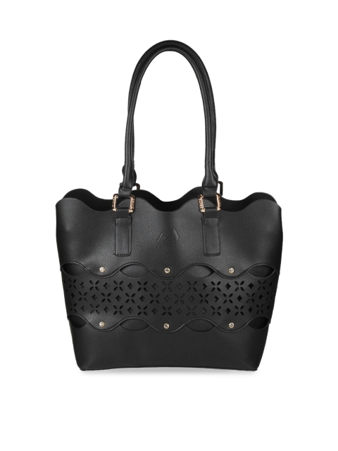 

Metro Black Textured Shoulder Bag