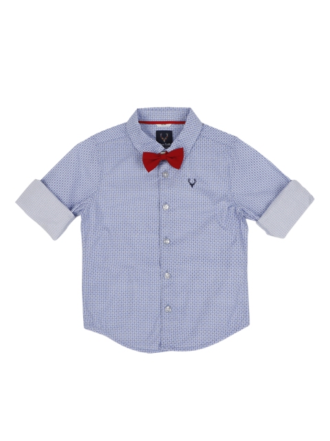 

Allen Solly Junior Boys Blue Regular Fit Printed Casual Shirt