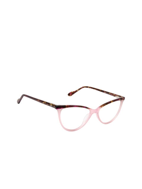 

David Blake Unisex Transparent Tortoise Shell Full Rim Cateye Frames