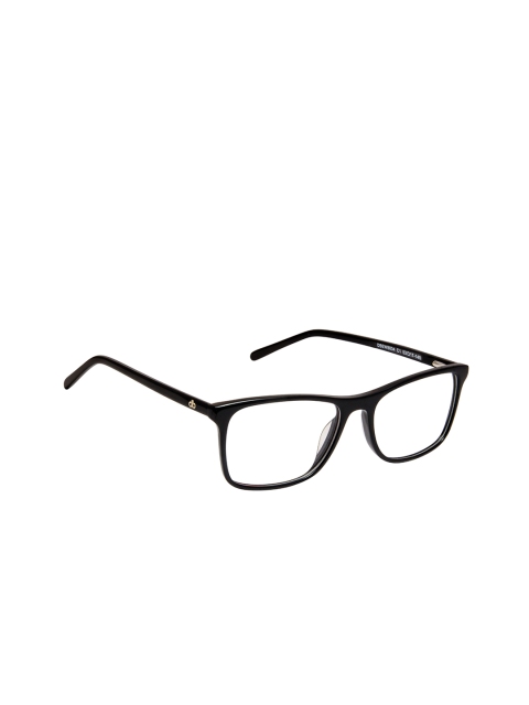 

David Blake Unisex Black Solid Full Rim Rectangle Frames