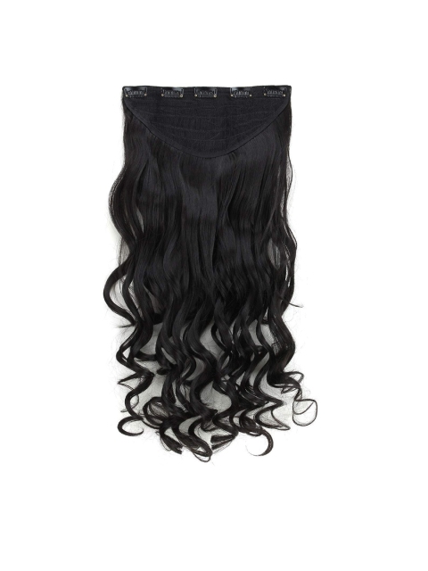 

Rozia Women Black 20" Synthetic Curly Hair Extensions