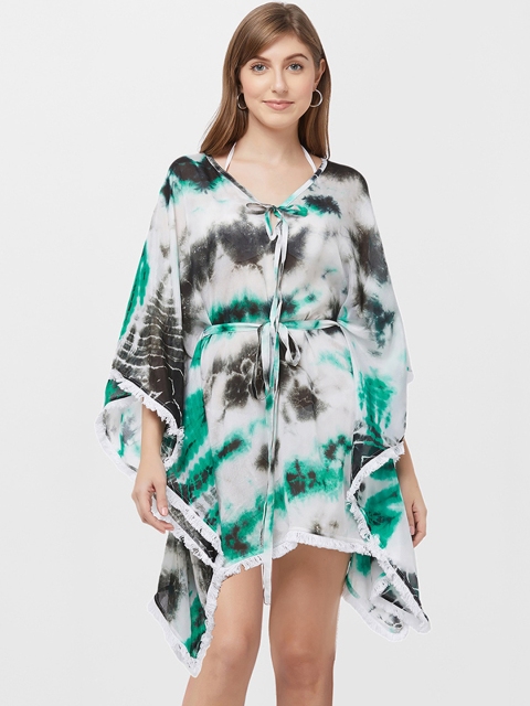

Mirchi Fashion Green & White Printed Swimwear SK493