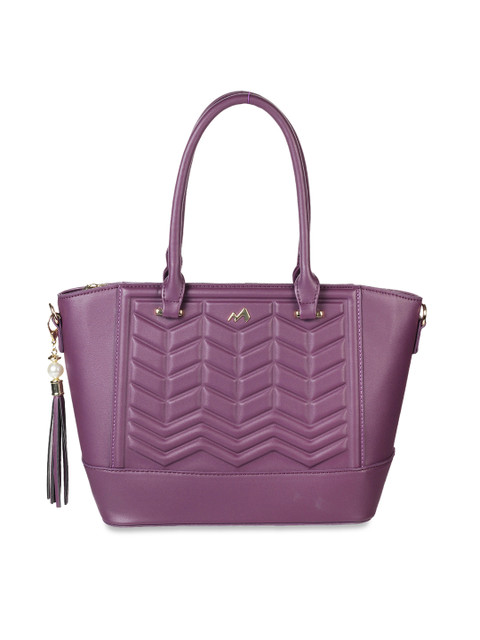 

Metro Purple Textured Handheld Bag