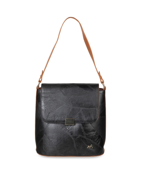Metro Black Solid Sling Bag