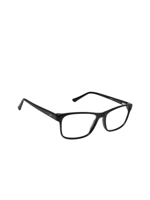 

David Blake Unisex Black Solid Full Rim Rectangle Frames EWDB1836