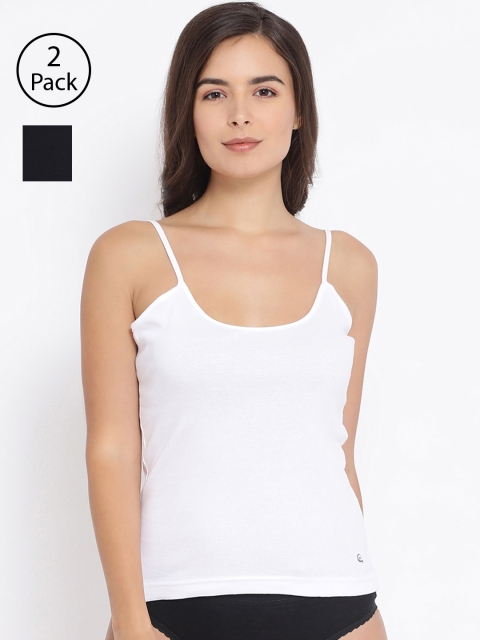 

Macrowoman W-Series Women Pack of 2 Solid Camisoles MW2311, White