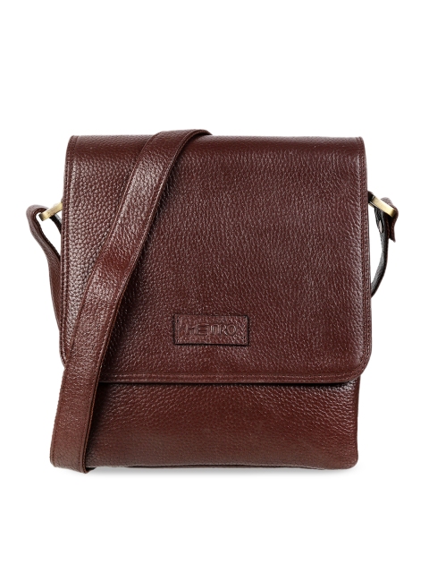 

Metro Brown Printed Leather Sling Bag