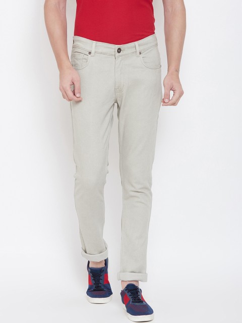 

Duke Men Cream-Coloured Regular Fit Mid-Rise Clean Look Jeans