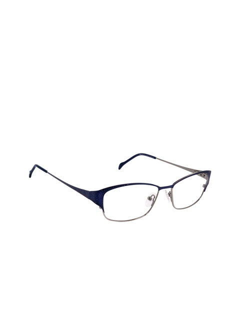 

David Blake Unisex Navy Blue Solid Full Rim Oval Frames