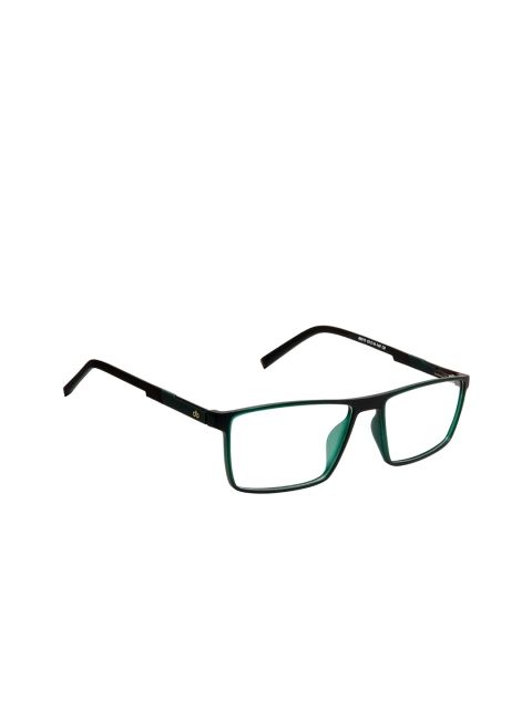 

David Blake Unisex Black Solid Full Rim Rectangle Frames EWDB1979