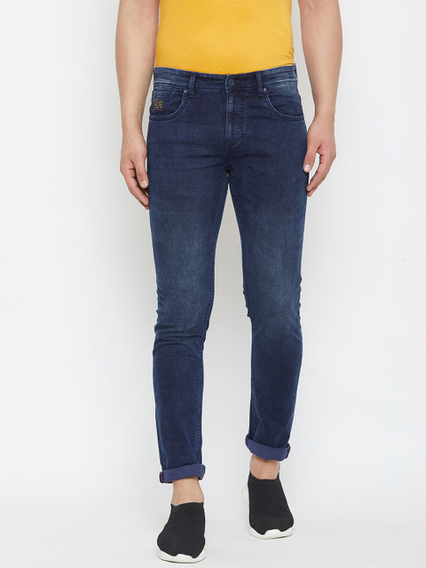 

American Archer Men Blue Skinny Fit Low-Rise Clean Look Stretchable Jeans