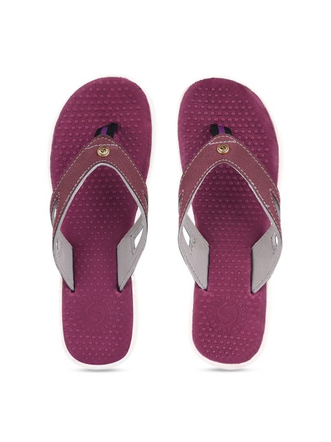 

Solethreads Women Purple Self Design Thong Flip-Flops