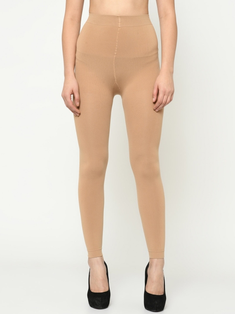 

Da Intimo Women Beige Solid Opaque High Rise Pantyhose Stockings