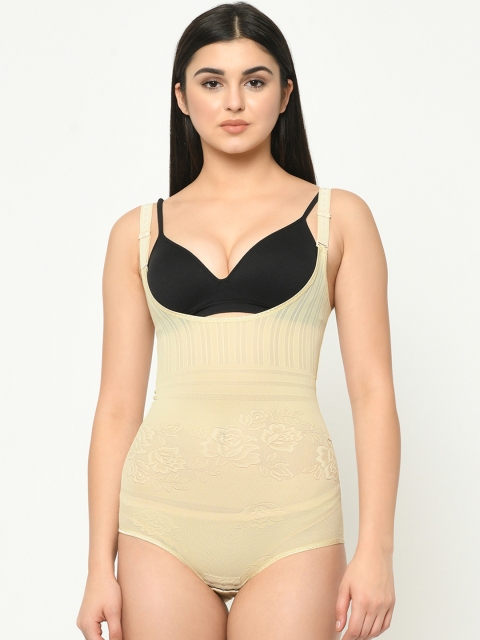 

Da Intimo Beige Printed Full Body Shapewear