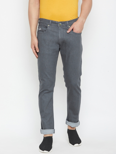 

American Archer Men Grey Slim Fit Low-Rise Clean Look Stretchable Jeans