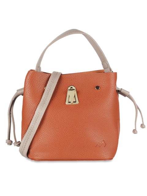 

Metro Tan Solid Tote Bag with Pouch