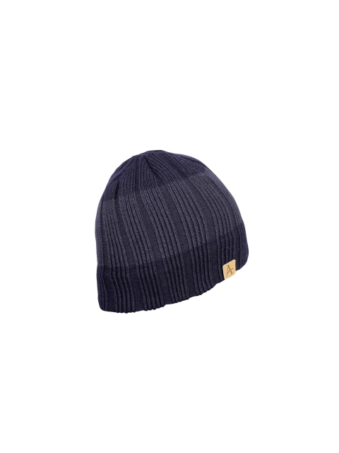 

FabSeasons Unisex Navy Blue Self Design Beanie