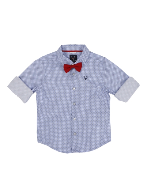 

Allen Solly Junior Boys Blue Regular Fit Printed Casual Shirt