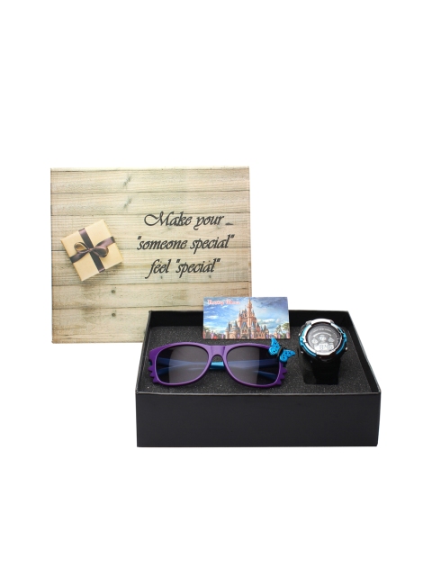 

Fantasy World Kids Blue And Purple Watch & Sunglass Gift Set