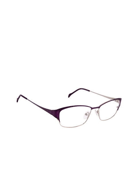 

David Blake Unisex Purple Solid Full Rim Oval Frames EWDB1566