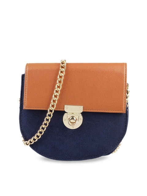 

Metro Blue Colourblocked Sling Bag