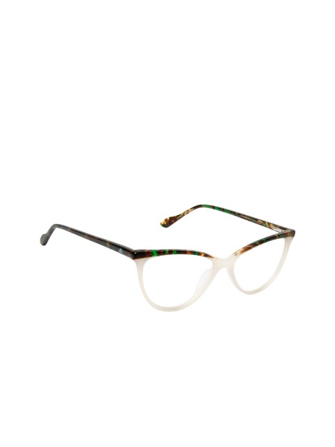 

David Blake Unisex Transparent Solid Full Rim Cateye Frames EWDB1835