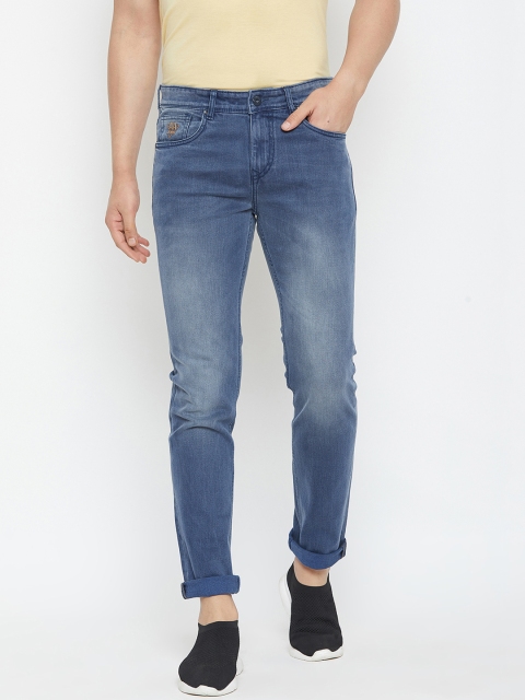 

American Archer Men Blue Slim Fit Low-Rise Clean Look Stretchable Jeans