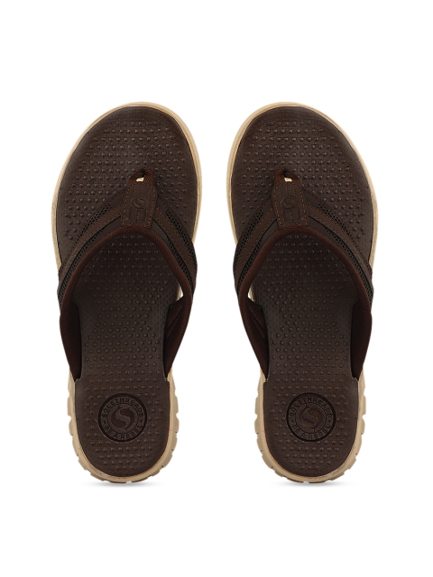 

Solethreads Men Brown Solid Thong Flip-Flops