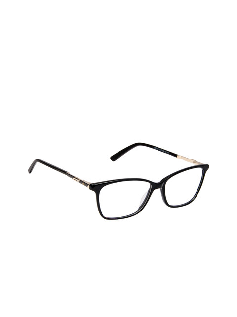 

David Blake Unisex Black Solid Full Rim Rectangle Frames EWDB1627