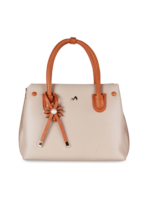 

Metro Beige Solid Handheld Bag