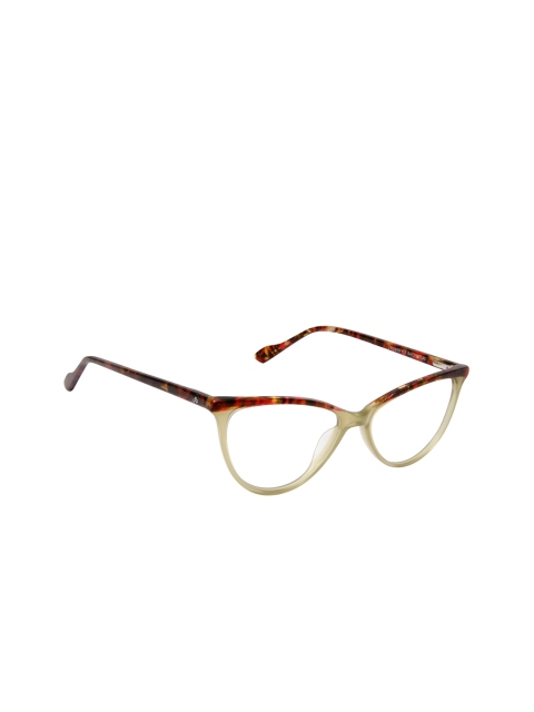 

David Blake Unisex Maroon & Brown Solid Full Rim Cateye Frames EWDB1833