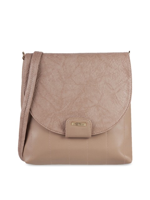 

Metro Beige Textured Sling Bag