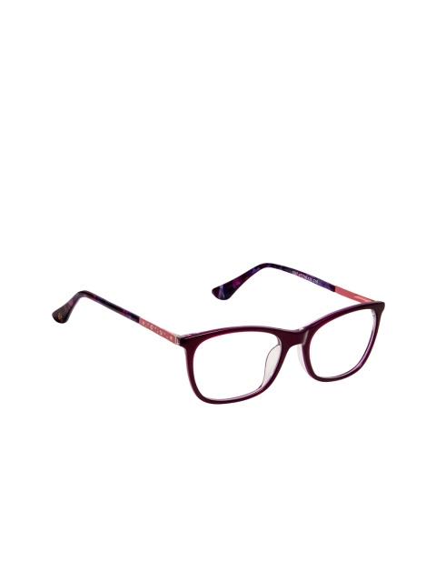 David Blake Unisex Purple Solid Full Rim Rectangle Frames EWDB1962